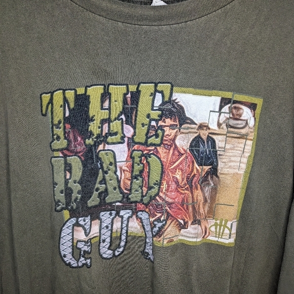 Vintage "The Bad Guy" spy sniper cool graphic Tshirt Mens 4xl - Picture 2 of 4
